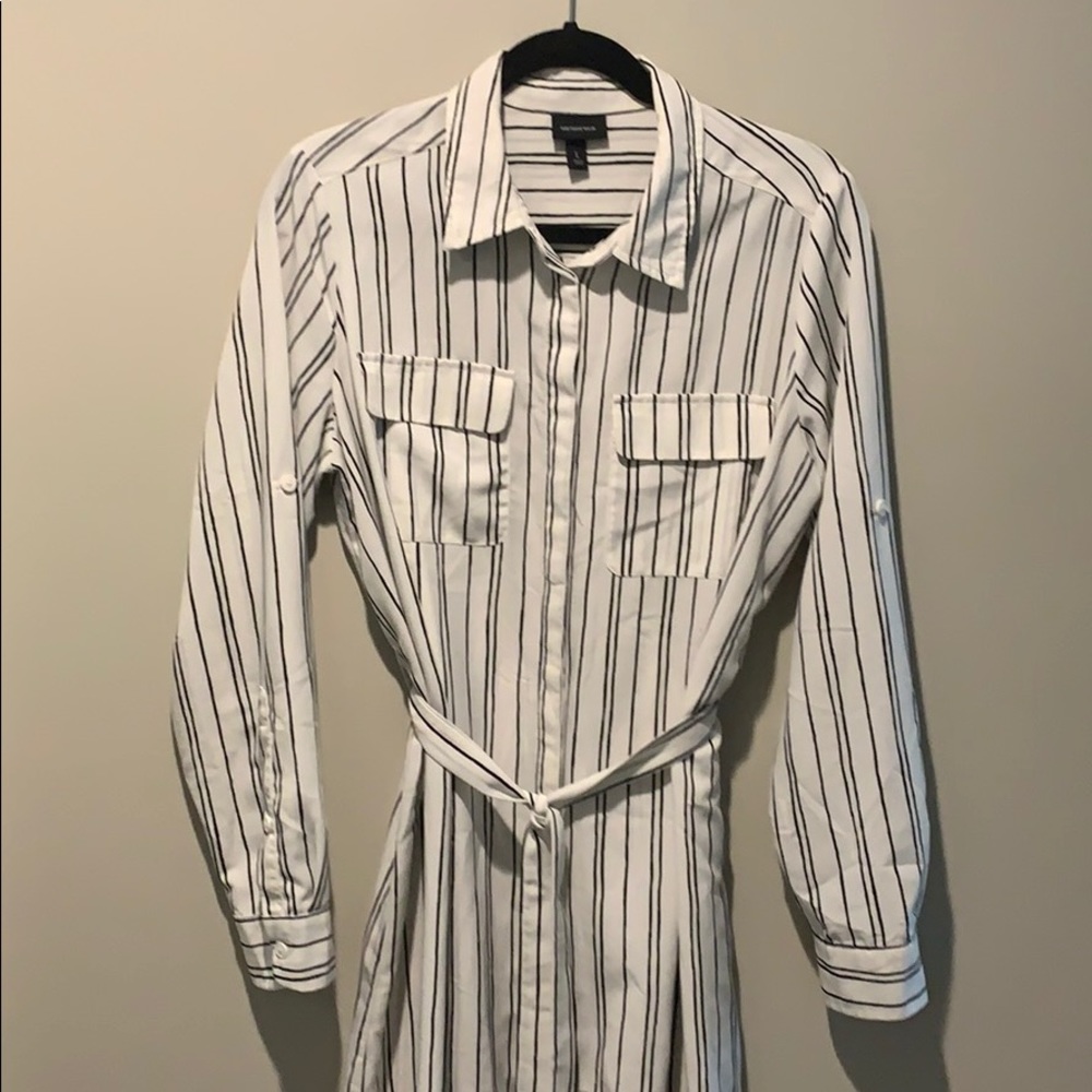 Who What Wear, MIDI Striped Dress, size Large